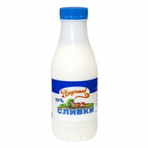 Сливки Вкусняев питьевые пастеризованные 10% БЗМЖ 450 мл - купить с ...