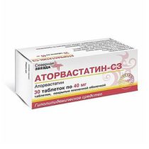 Аторвастатин-СЗ таблетки 40 мг 30 шт - купить с доставкой на дом в ...