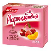 Мармелад Ударница Мармеландия фруктовый коктейль 250 г - купить с ...