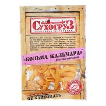 Кальмар Сухогруз сушеный кольца 70 г - купить с самовывозом в СберМаркет
