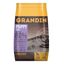 Сухой корм для щенков мелких пород Grandin Puppy Small с курицей 1,5 кг ...