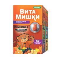 Витаминно-минеральный комплекс ВитаМишки PharmaMed Immuno+ для детей 60 ...