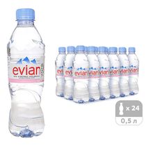 Вода минеральная природная Evian негазированная столовая 500 мл х 24 шт ...