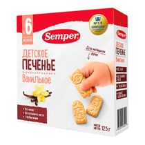 Печенье детское Semper ванильное с 6 месяцев 125 г - купить с ...