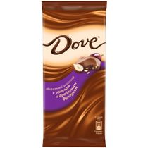 Шоколад Dove молочный с фундуком и изюмом 90 г х 16 шт - купить с ...