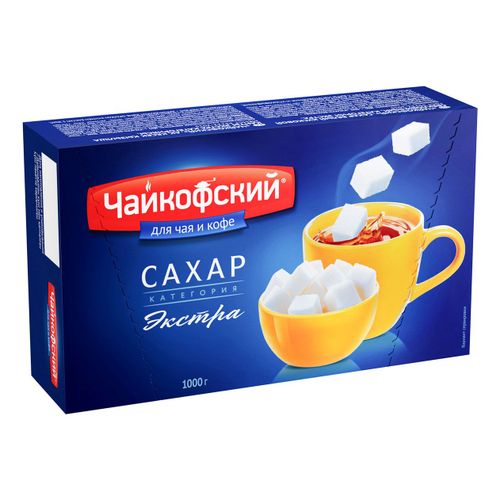 Сахар Чайкофский Экстра белый 1 кг купить для Бизнеса и офиса по ...
