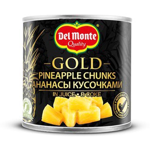 Консервированный ананас Del Monte Gold резаный пастеризованный в соке ...