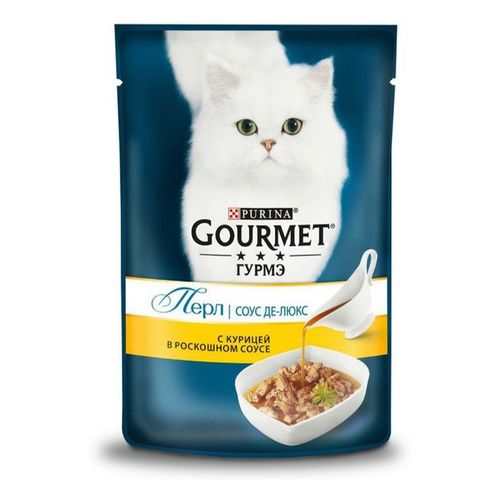 Влажный корм Gourmet Perl курица в соусе для кошек 75 г