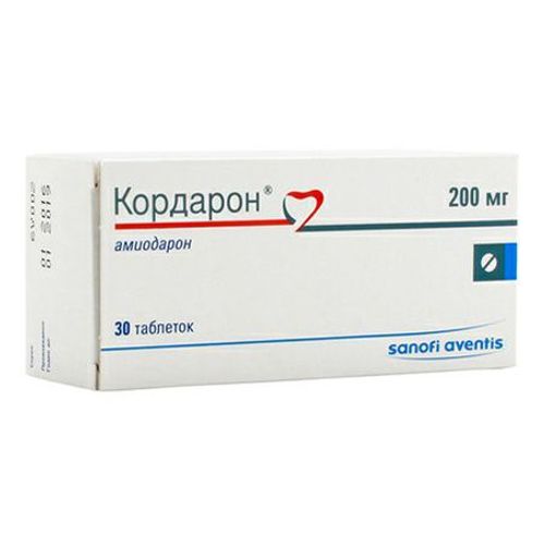 Кордарон таблетки 200 мг 30 шт - купить с доставкой на дом в СберМаркет
