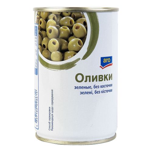 Оливки зеленые Aro без косточки 300 г - купить с доставкой на дом в ...