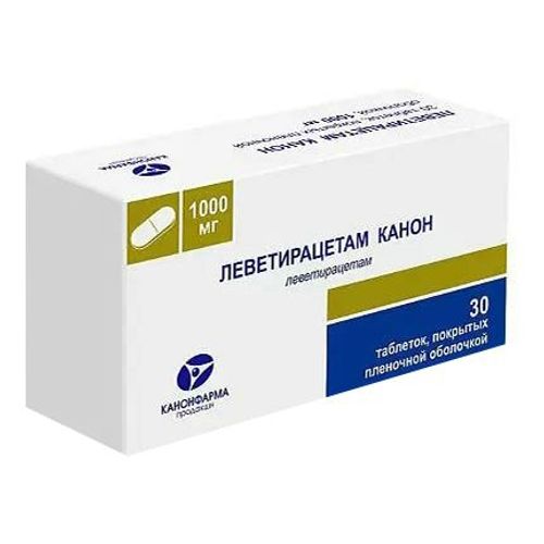 Леветирацетам Канон таблетки 1000 мг 30 шт -  с доставкой на дом .