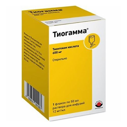 Тиогамма раствор 1,2% 50 мл