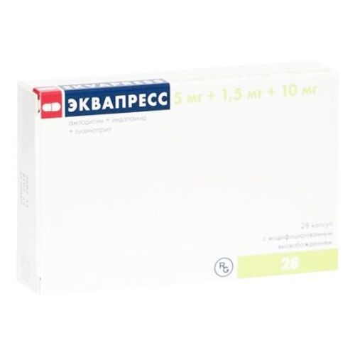 Эквапресс капсулы 5 мг + 1,5 мг + 10 мг 28 шт - купить с доставкой на ...