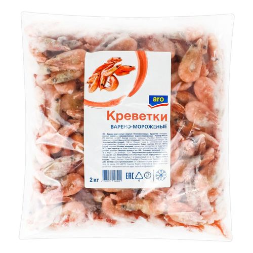 Креветки Aro 90/120 с головой замороженные 2 кг - купить с доставкой на ...
