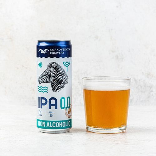 Пиво безалкогольное Горьковская пивоварня Ipa светлое 330 мл - купить с ...