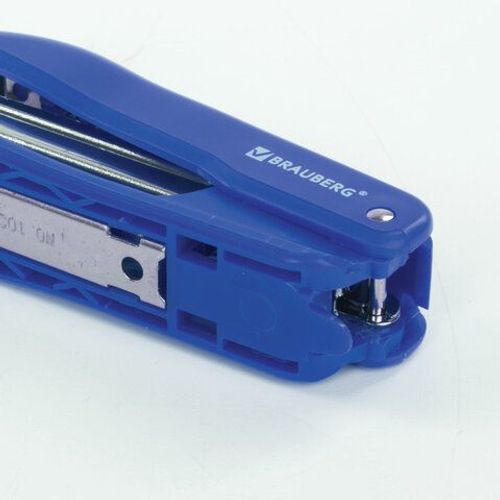 Степлер Brauberg SX-19 № 10 до 12 л с антистеплером синий - купить с ...