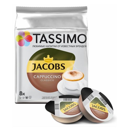 Кофе Jacobs Tassimo Cappuccino Classico в капсулах 32,5 г х 8 шт - купить с  доставкой на дом в СберМаркет