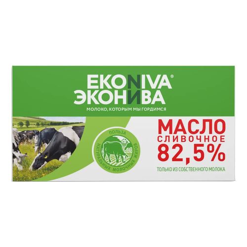 Сливочное масло ЭКОНИВА традиционное 82,5%. ЭКОНИВА масло сливочное. Масло ЭКОНИВА 82.5 350 гр.