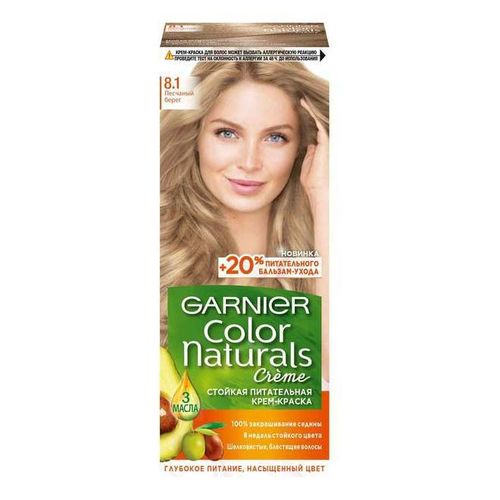 Крем-краска для волос Garnier Color Naturals 8.1 песчаный берег 110 мл ...