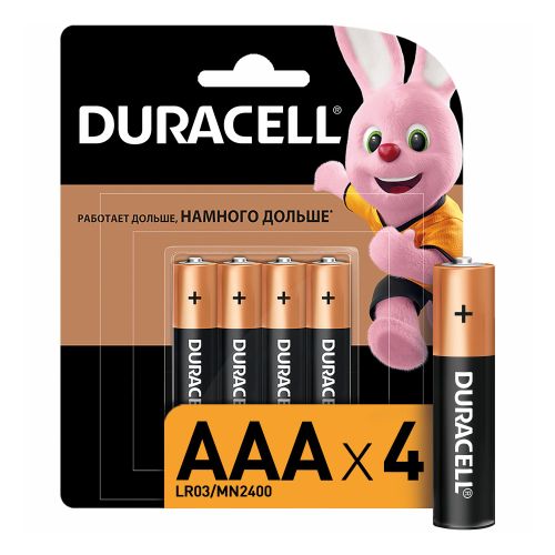 Батарейки Duracell Вasic ААА 4 шт