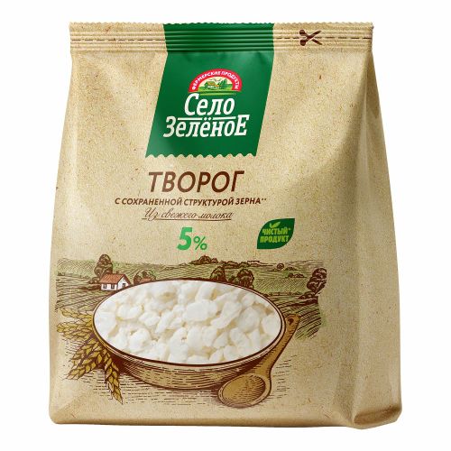 Творог мягкий Село Зеленое Традиция 5% БЗМЖ 200 г - купить с доставкой ...