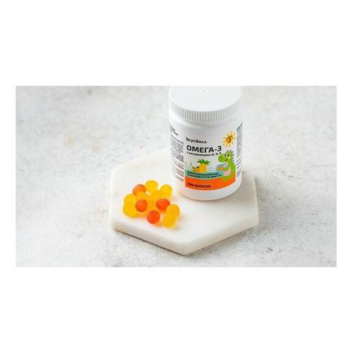 Омега 3 Тутти-фрутти ВкусВилл в капсулах для детей 100 шт купить для ...