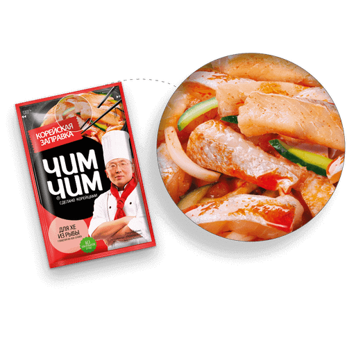 Заправка Чим-Чим корейская для хе из рыбы 60 г - купить с доставкой на ...