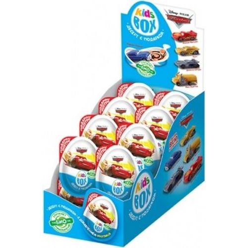 Яйцо KidsBox Тачки шоколадное с подарком 20 г
