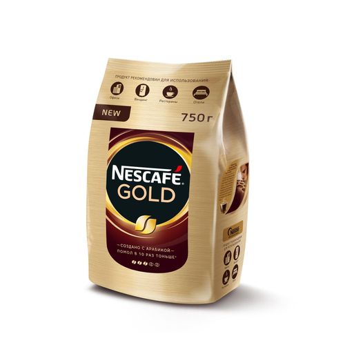 Кофе Nescafe Gold растворимый с молотым 750 г