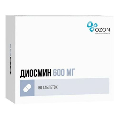 Диосмин таблетки 600 мг 60 шт - купить с доставкой на дом в СберМаркет