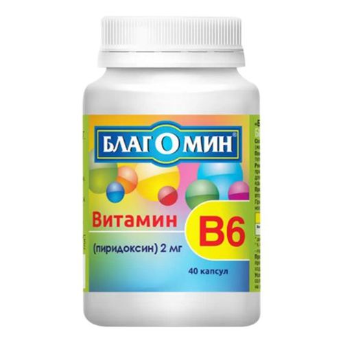Благомин витамин В6 капсулы 0,25 г 60 шт - купить с доставкой на дом в ...