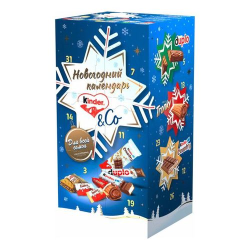 Сладкий подарочный набор Kinder Mix Choco & Friends Адвент-календарь 295 г  купить для Бизнеса и офиса по оптовой цене с доставкой в СберМаркет Бизнес