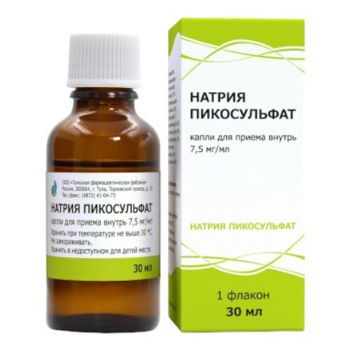 Натрия пикосульфат капли 7,5 мг/мл 30 мл -  с доставкой на дом в .