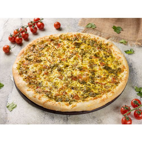 Пицца 24 см. Ермолино пицца мясная. Пицца 24 Клину. Мясная пицца с зеленым перцем.