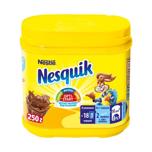 Какао-напиток Nesquik Opti-Start быстрорастворимый обогащенный витаминами и минеральными веществами 250 г