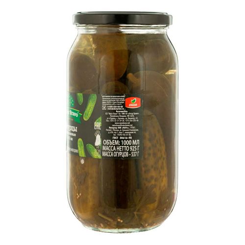Огурцы Natur Bravo соленые 1 кг - купить с доставкой на дом в СберМаркет