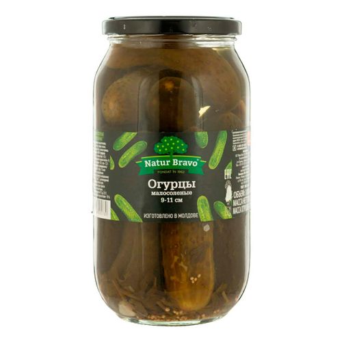 Огурцы Natur Bravo соленые 1 кг - купить с доставкой на дом в СберМаркет
