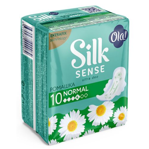 Прокладки Ola! Silk Sense Ultra Deo Normal гигиенические ромашка 10 шт