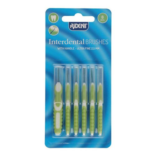Зубные ершики Rident Interdental brushes 2,5 мм 6 шт - купить с ...