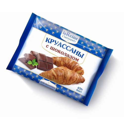 Круассаны La Reine с шоколадом замороженные 420 г купить для Бизнеса и ...