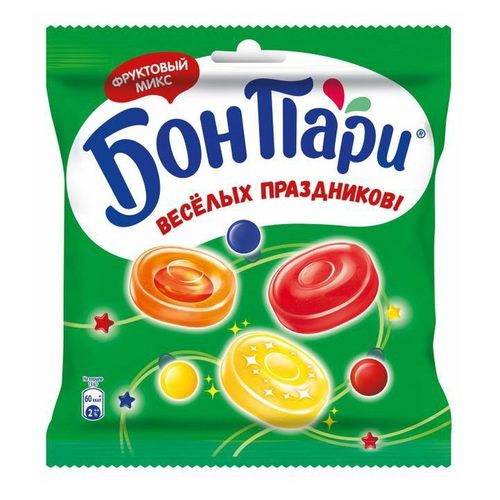 Конфеты карамельные Бон Пари С новым годом фруктовый микс 240 г купить ...