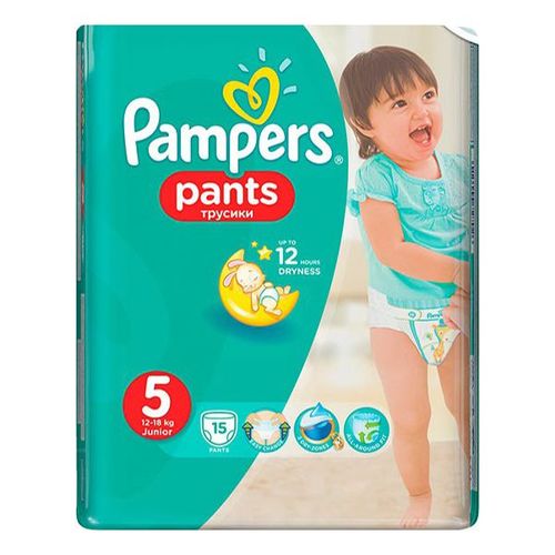 Подгузники-трусики Pampers Pants Junior 5 (11-18 кг) 15 шт купить для  Бизнеса и офиса по оптовой цене с доставкой в СберМаркет Бизнес