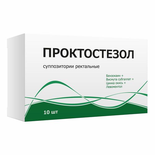 Проктостезол свечи 100 мг + 40 мг + 20 мг + 4 мг 10 шт - купить с ...