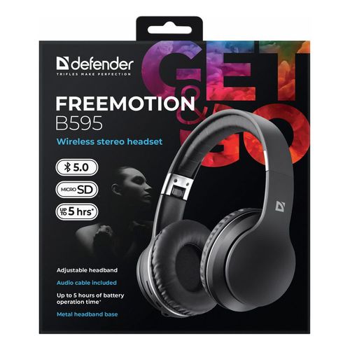 Гарнитура беспроводная Defender FreeMotion B595 черная - купить с ...
