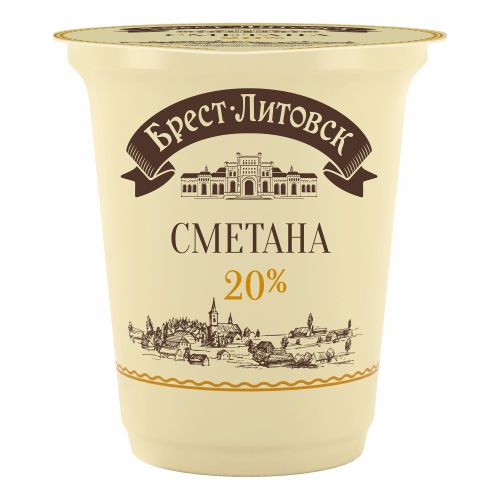 Сметана 20% Брест-Литовск 300 г купить для Бизнеса и офиса по оптовой ...