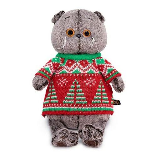 Мягкая игрушка Кот Басик в свитере с елками Basic 22 см - купить с ...
