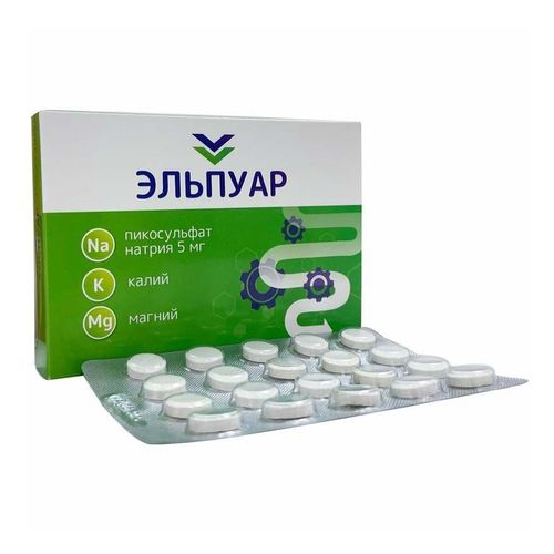 Эльпуар пикосульфат натрия таблетки 5 мг 20 шт -  с доставкой на .