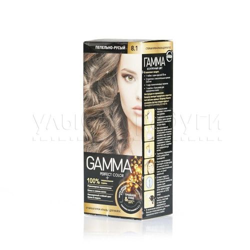 Краска для волос Gamma Perfect color 8.1 пепельно-русый 100 мл купить ...