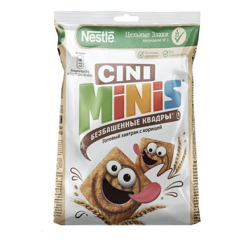 Сухой завтрак Cini Minis Безбашенные квадры с корицей 250 г - купить с ...