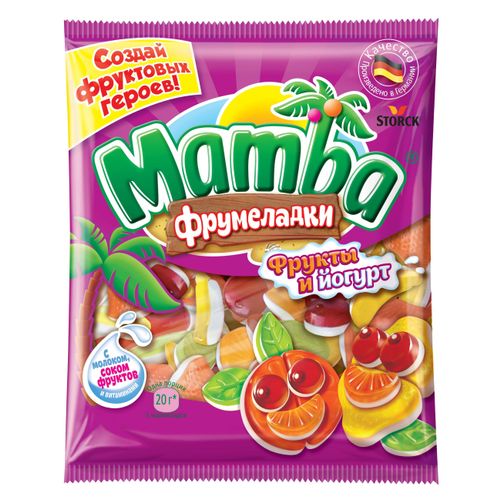 Мармелад Mamba Фрукты и йогурт жевательный 72 г